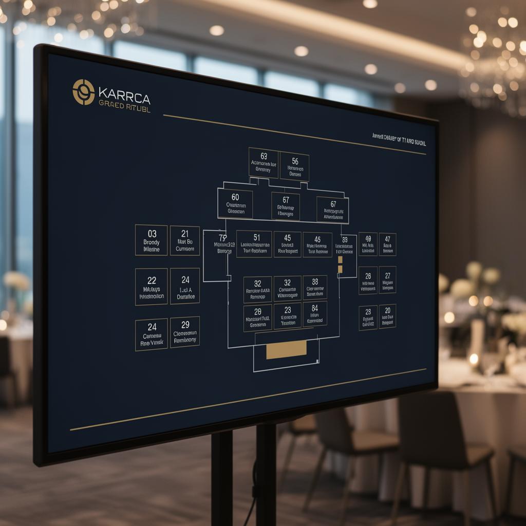 Seating chart poster